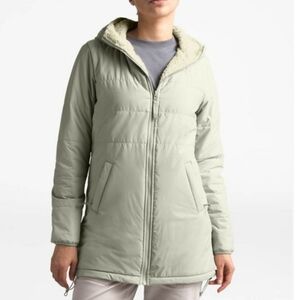 The North Face Merriewood Vintage White Sherpa Reversible Parka Puffer Sz XS NWT